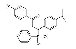 3-(benzenesulfonyl)-1-(4-bromophenyl)-3-(4-tert-butylphenyl)propan-1-one结构式