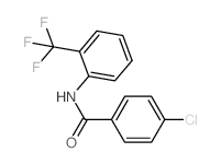 4-chloro-N-[2-(trifluoromethyl)phenyl]benzamide结构式