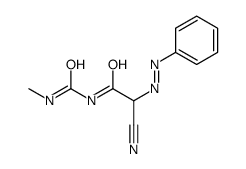 2-cyano-N-(methylcarbamoyl)-2-phenyldiazenylacetamide Structure