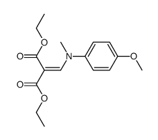 Diethyl (N-methyl-p-anisidinomethylene)malonate Structure