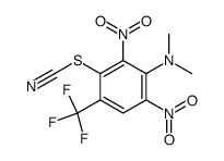 N,n-dimethyl-2,6-dinitro-3-thiocyanato-4-trifluoromethylaniline结构式