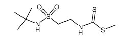 methyl 2-(N-t-butylsulfamoyl)-ethyldithiocarbamate Structure