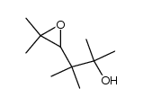 3-(3,3-dimethyloxiran-2-yl)-2,3-dimethylbutan-2-ol结构式