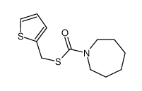 S-(thiophen-2-ylmethyl) azepane-1-carbothioate结构式