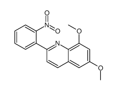 6,8-dimethoxy-2-(2-nitrophenyl)quinoline结构式