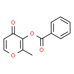 3-(benzoyloxy)-2-methyl-4H-pyran-4-one结构式