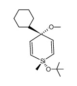 1r-tert-butoxy-4t-cyclohexyl-4c-methoxy-1-methyl-1,4-dihydro-siline Structure