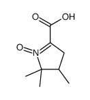 4,5,5-trimethyl-1-oxido-3,4-dihydropyrrol-1-ium-2-carboxylic acid结构式