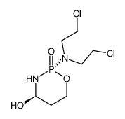 (2R,4R)-2-(bis(2-chloroethyl)amino)-4-hydroxy-1,3,2-oxazaphosphinane 2-oxide结构式