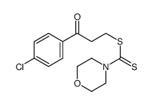 [3-(4-chlorophenyl)-3-oxopropyl] morpholine-4-carbodithioate Structure