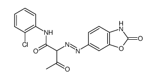 N-(2-Chloro-phenyl)-3-oxo-2-(2-oxo-2,3-dihydro-benzooxazol-6-ylazo)-butyramide结构式
