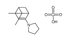 perchloric acid,1-(3,6,6-trimethyl-4-bicyclo[3.1.1]hept-3-enyl)pyrrolidine结构式