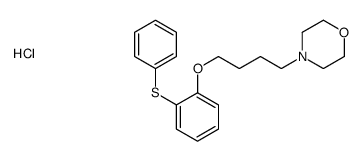 4-[4-(2-phenylsulfanylphenoxy)butyl]morpholine,hydrochloride Structure