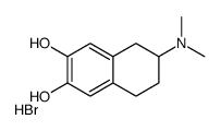 2,3-NAPHTHALENEDIOL, 6-(DIMETHYLAMINO)-5,6,7,8-TETRAHYDRO-, HYDROBROMIDE Structure