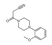 3-[4-(2-methoxyphenyl)piperazin-1-yl]-3-oxopropanenitrile Structure