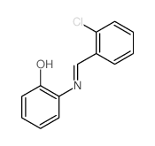 2-[(2-chlorophenyl)methylideneamino]phenol Structure