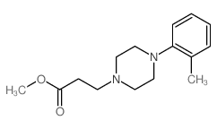 methyl 3-[4-(2-methylphenyl)piperazin-1-yl]propanoate Structure