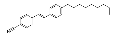 4-[2-(4-nonylphenyl)ethenyl]benzonitrile Structure
