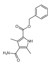 4-carbamoyl-3,5-dimethyl-pyrrole-2-carboxylic acid benzyl ester Structure
