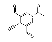1-acetyl-4-ethynyl-4H-pyridine-3,5-dicarbaldehyde结构式