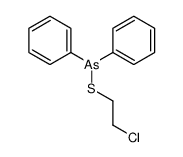 2-chloroethylsulfanyl(diphenyl)-λ5-arsane结构式