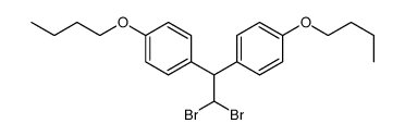 1-butoxy-4-[2,2-dibromo-1-(4-butoxyphenyl)ethyl]benzene结构式