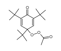 1,3,5-tri-tert-butyl-4-oxocyclohexa-2,5-dien-1-yl ethaneperoxoate结构式