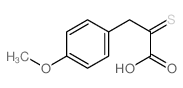 3-(4-methoxyphenyl)-2-sulfanylidene-propanoic acid结构式