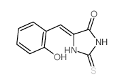 5-[(2-hydroxyphenyl)methylidene]-2-sulfanylidene-imidazolidin-4-one Structure