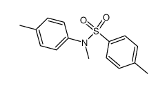 N-methyl-N-(4-methylphenyl)-p-toluenesulfonamide结构式