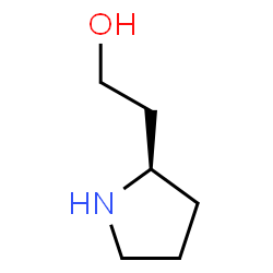 (R)-2-(吡咯烷-2-基)乙-1-醇结构式