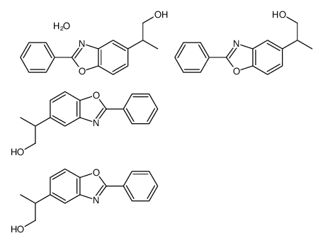 2-(2-phenyl-1,3-benzoxazol-5-yl)propan-1-ol,hydrate Structure