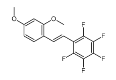 1-[2-(2,4-dimethoxyphenyl)ethenyl]-2,3,4,5,6-pentafluorobenzene Structure