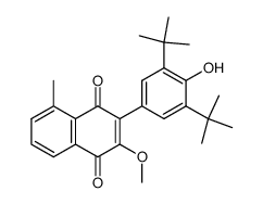 3-(3,5-Di-tert-butyl-4-hydroxyphenyl)-2-methoxy-5-methyl-1,4-naphthochinon Structure