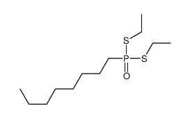 1-bis(ethylsulfanyl)phosphoryloctane Structure