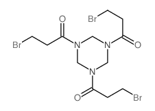 1-[3,5-bis(3-bromopropanoyl)-1,3,5-triazinan-1-yl]-3-bromo-propan-1-one Structure