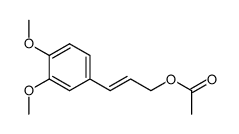 3-(3,4-dimethoxyphenyl)prop-2-enyl acetate Structure