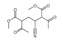 dimethyl 2,5-diacetyl-3-cyanohexanedioate结构式
