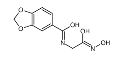 N-[2-(hydroxyamino)-2-oxoethyl]-1,3-benzodioxole-5-carboxamide结构式