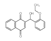 1,4-Naphthalenedione,2-[(2-ethoxyphenyl)hydroxymethyl]- structure