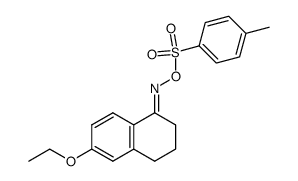 6-ethoxy-3,4-dihydronaphthalen-1(2H)-one O-tosyl oxime Structure