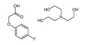 2-[bis(2-hydroxyethyl)amino]ethanol,2-(4-fluorophenoxy)acetic acid Structure
