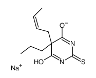 5-(2-Butenyl)-5-propyl-2-sodiothio-4,6(1H,5H)-pyrimidinedione结构式
