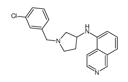 N-[1-[(3-chlorophenyl)methyl]pyrrolidin-3-yl]isoquinolin-5-amine Structure