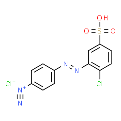 4-[(2-chloro-5-sulphophenyl)azo]benzenediazonium chloride picture