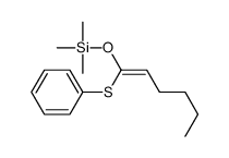 trimethyl(1-phenylsulfanylhex-1-enoxy)silane Structure