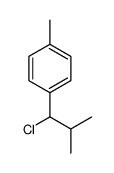 4-(1-chloro-2-methylpropyl)toluene Structure
