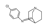 N-(4-chlorophenyl)-1-azabicyclo[2.2.2]octan-3-imine Structure