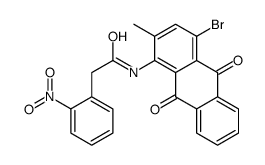 N-(4-bromo-2-methyl-9,10-dioxoanthracen-1-yl)-2-(2-nitrophenyl)acetamide Structure