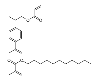 butyl prop-2-enoate,dodecyl 2-methylprop-2-enoate,prop-1-en-2-ylbenzene Structure